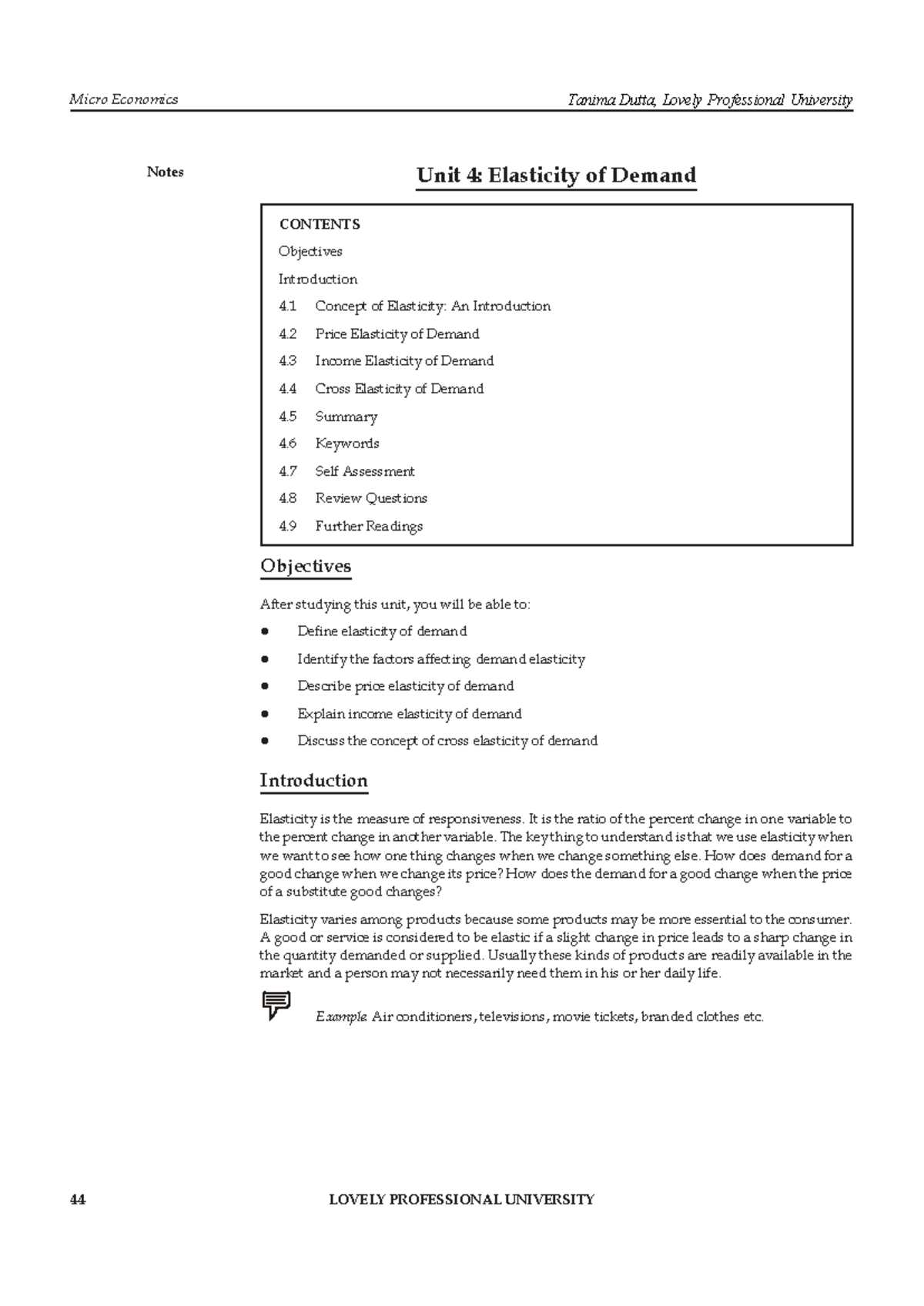 Micro Economics: Chapter 4 - Understanding Demand Elasticity - Studocu