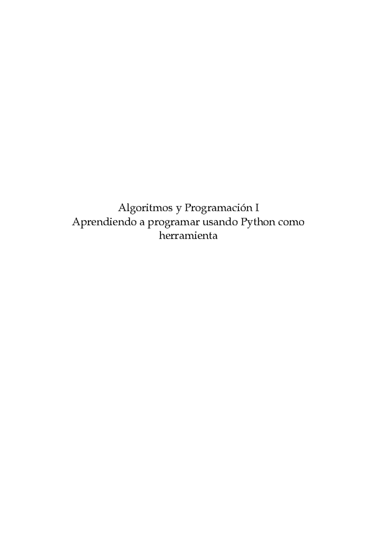 Apuntes de Algoritmos y Programación I - Python 101 - Studocu