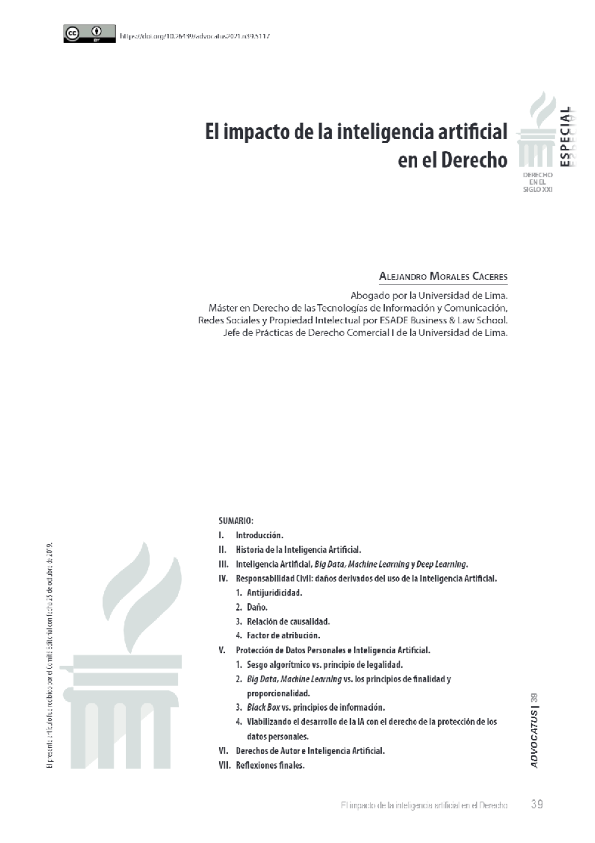 CC Impacto de la Inteligencia Artificial en el Derecho Actual - Studocu