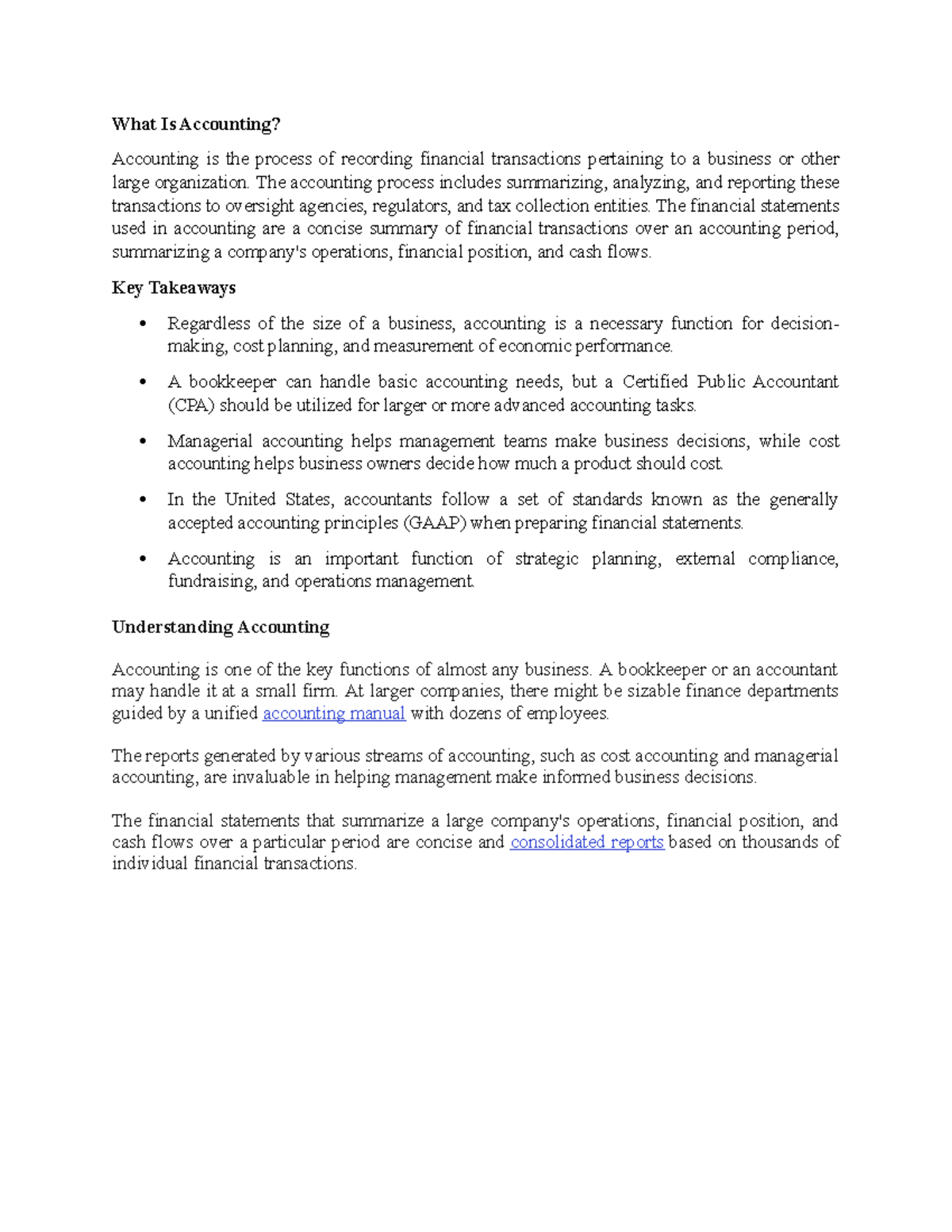 Understanding Accounting: Key Concepts and Principles - THEORY - Studocu