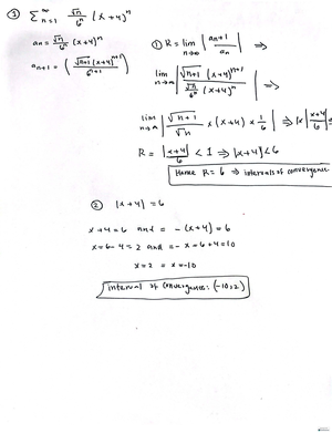 MATH 401 LEC - ARC - Calculus II - Studocu