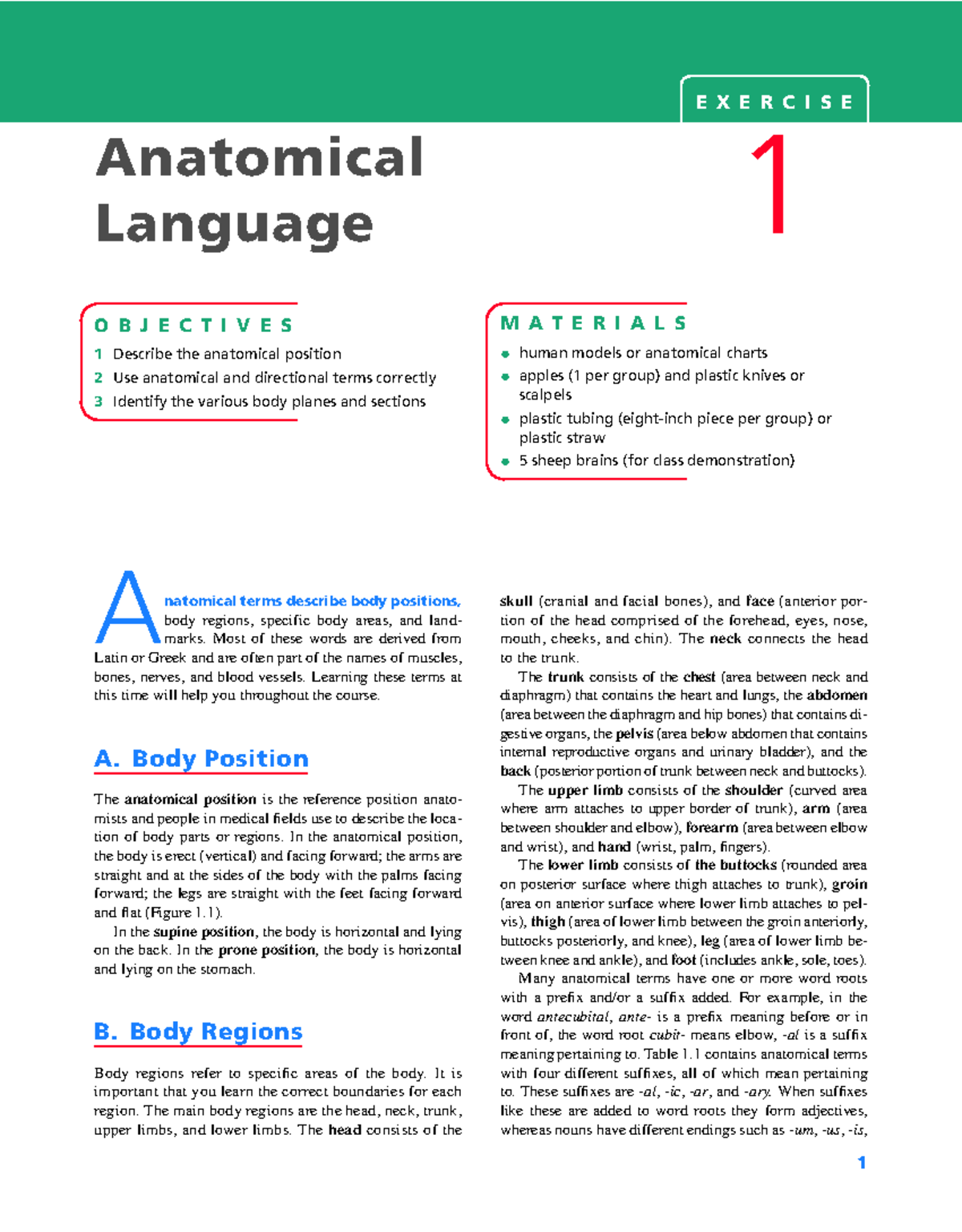 1 Anatomical Language - Anatomy and Physiology learning and practice ...