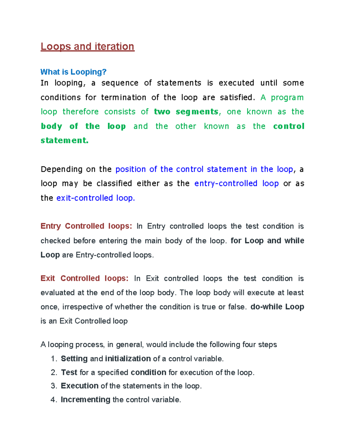 Loop Statements in C: Understanding Loops and Iteration Techniques ...