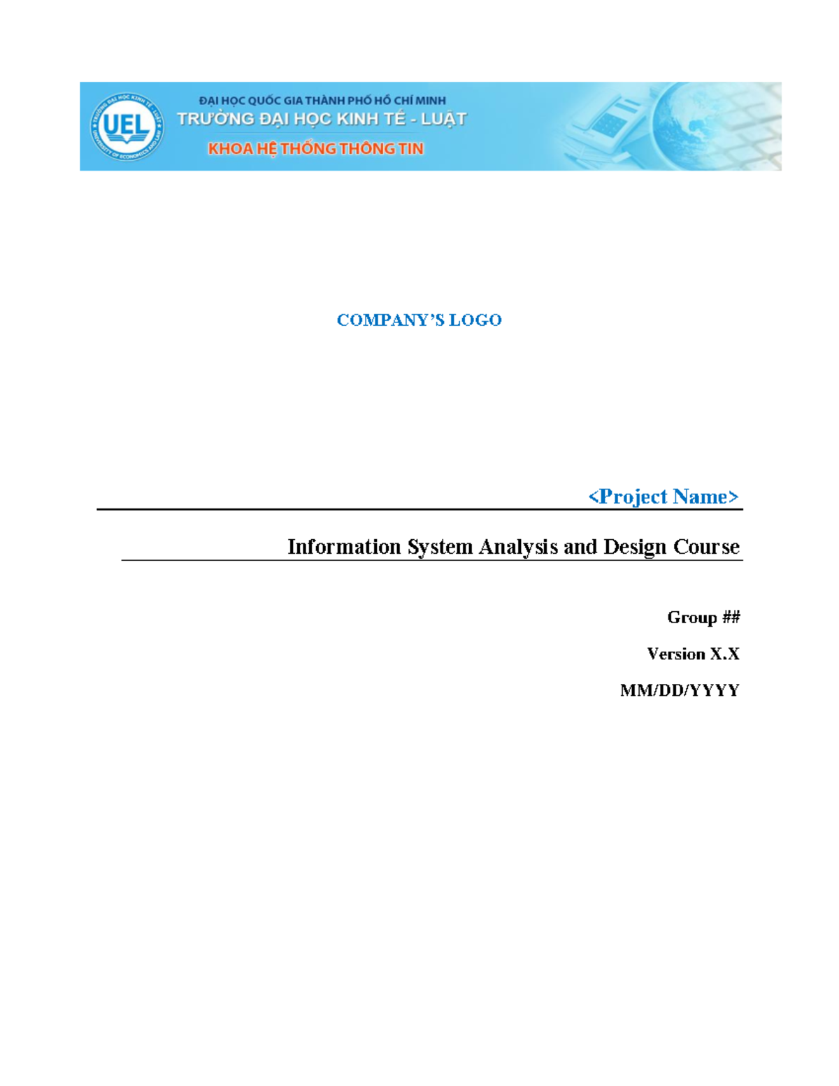 LOGO IS Analysis & Design Group Project - Final Version 2024 - Studocu