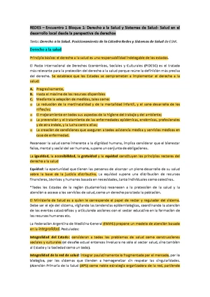 Resumen Redes textos y autores - Redes y Sistemas de Salud Núcleo 1 ...