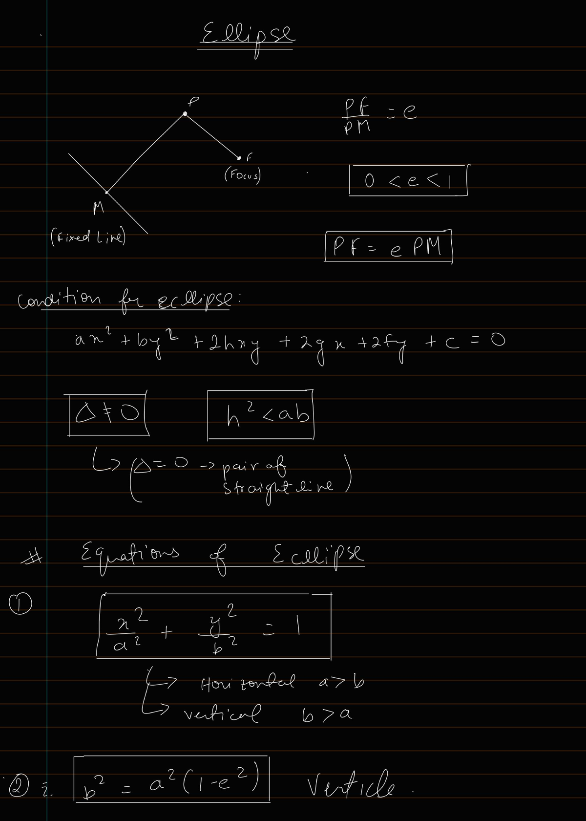 Ellipse Equations and Properties: A Comprehensive Study (MATH 101 ...
