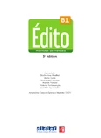 Édito B1 - Méthode de Français - 3e Édition (DELF)