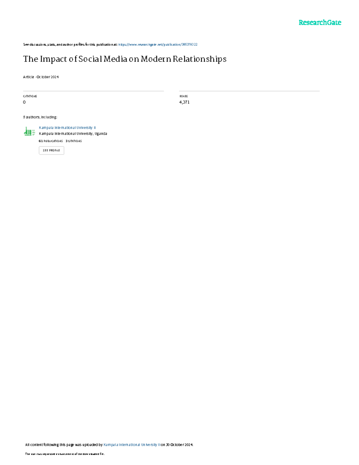 The Impact of Social Media on Modern Relationships: A Comprehensive ...