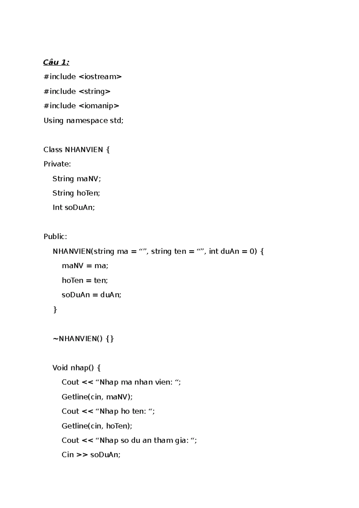 De 2 - HHSJSJS: C++ Class Implementation and Functionality Overview ...