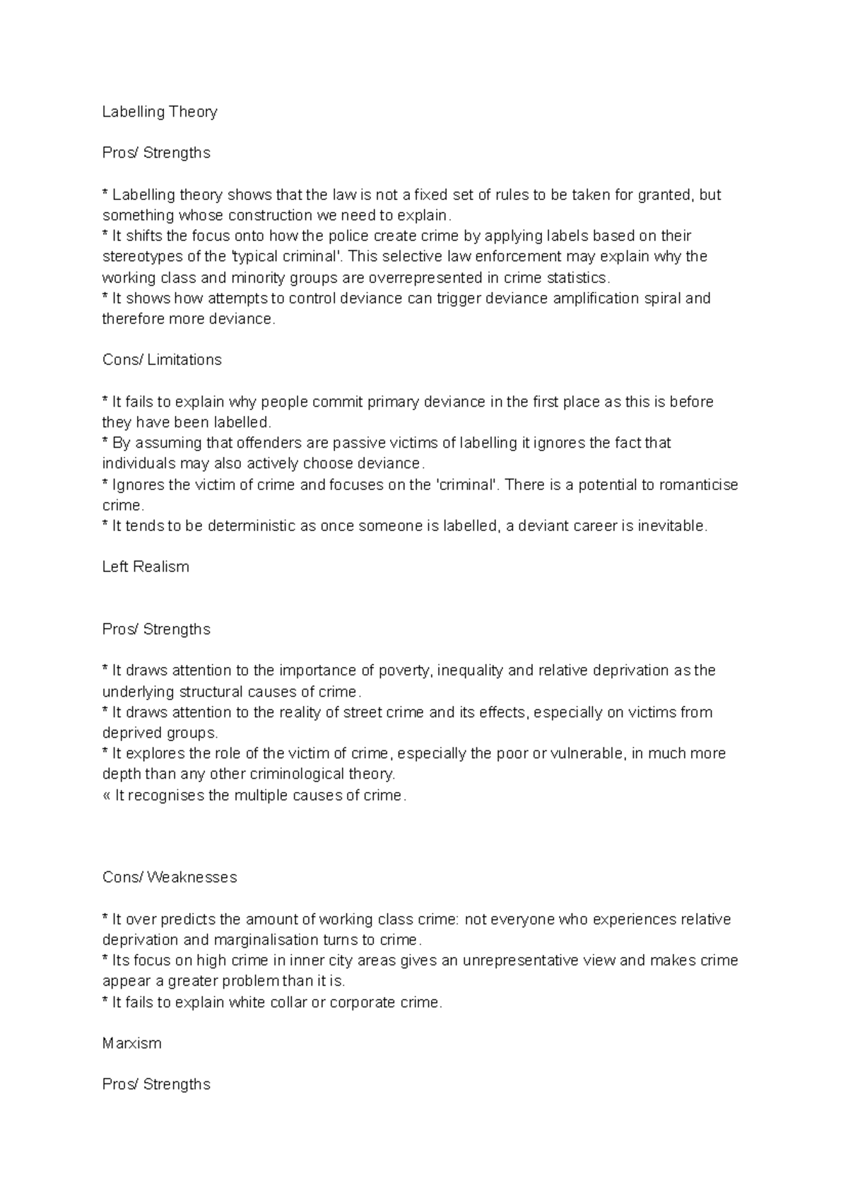 Labelling Theory and Its Strengths: A Socio-Evaluative Analysis - Studocu