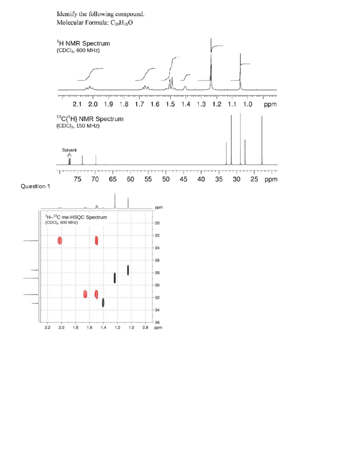 2D NMR Problem Set 3 (2025) - Compound Identification and Analysis ...