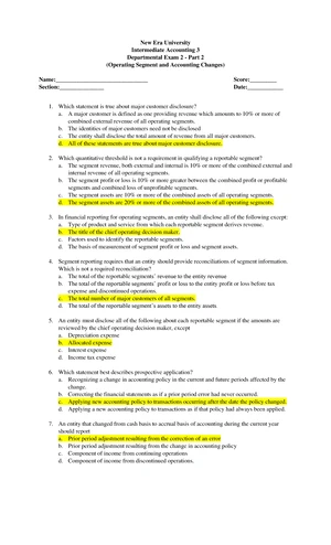 Intermediate Accounting 3: Chapter 8 Quiz and Solutions Part 2 - Studocu
