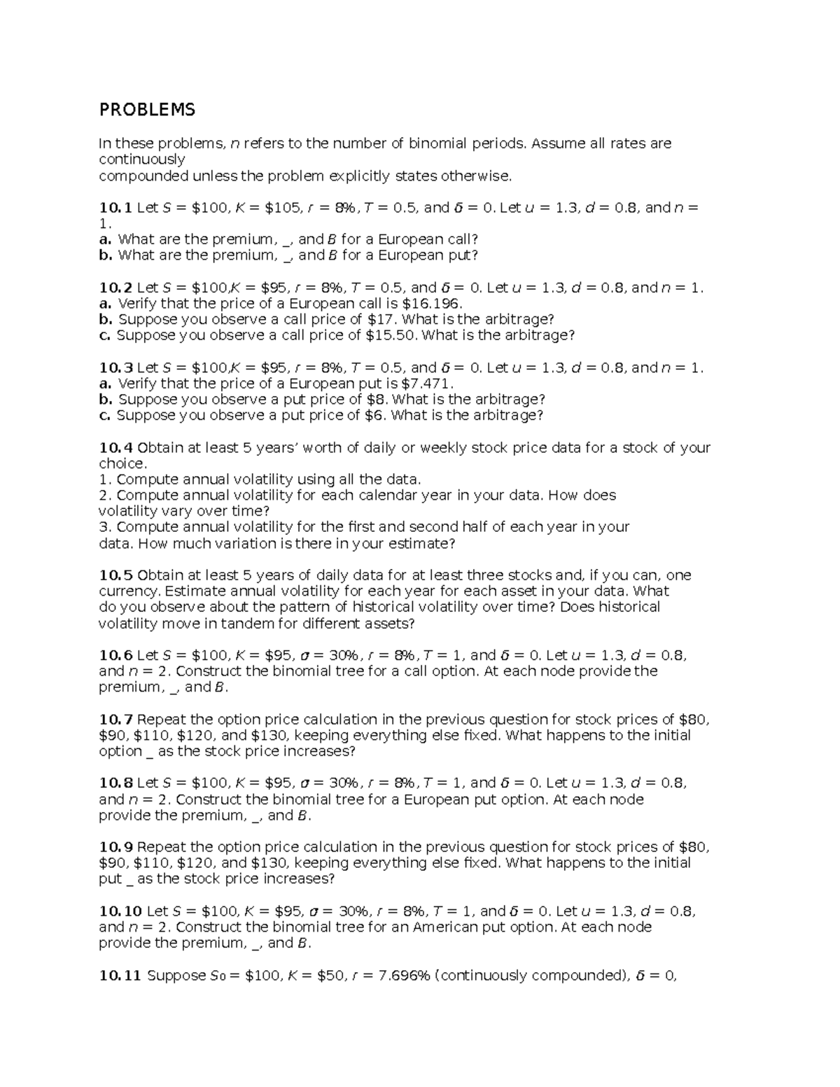 Homework+2 - hw questions with description - PROBLEMS In these problems ...