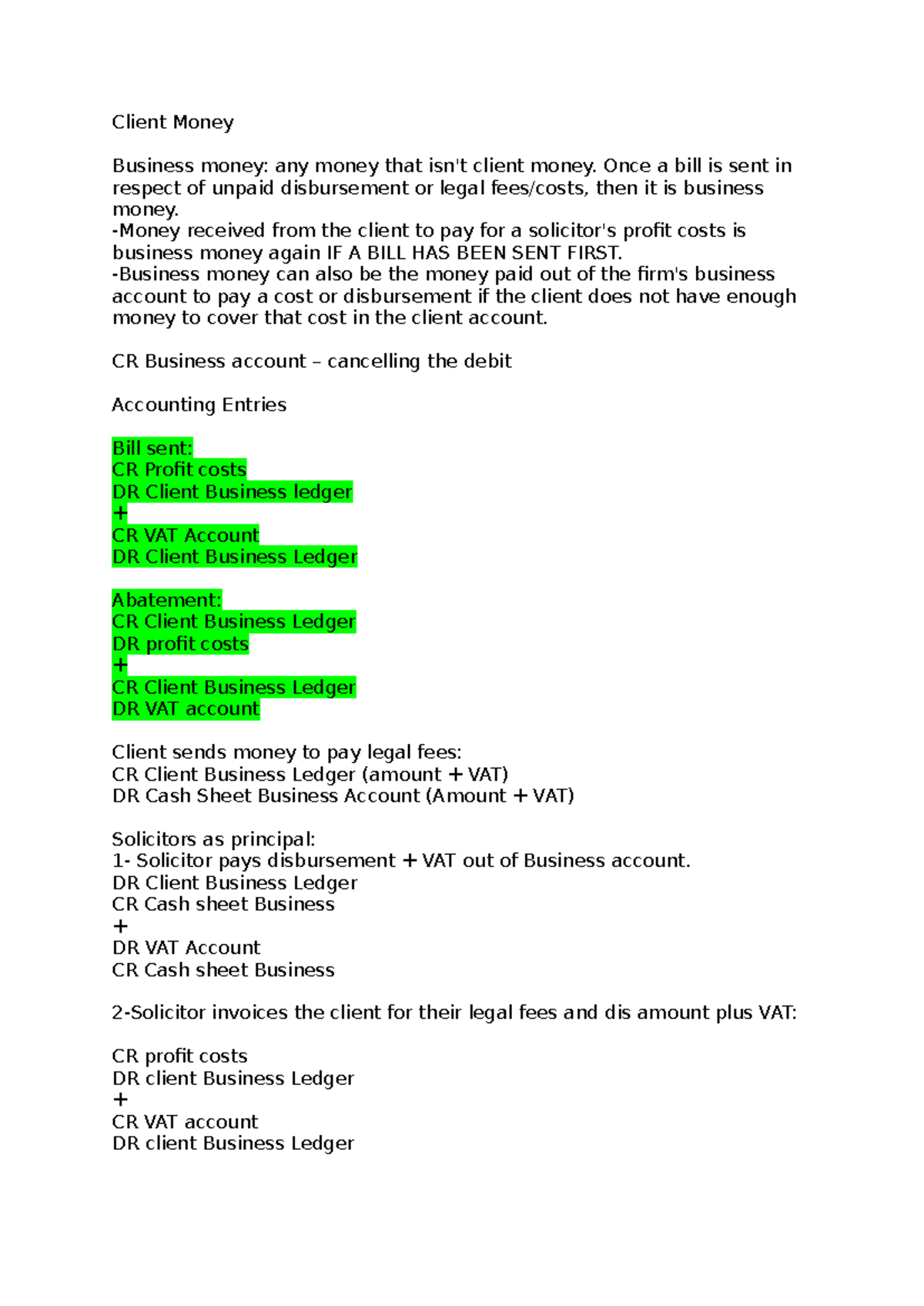 Sol accounts - Sol Account - Client Money Business money: any money ...