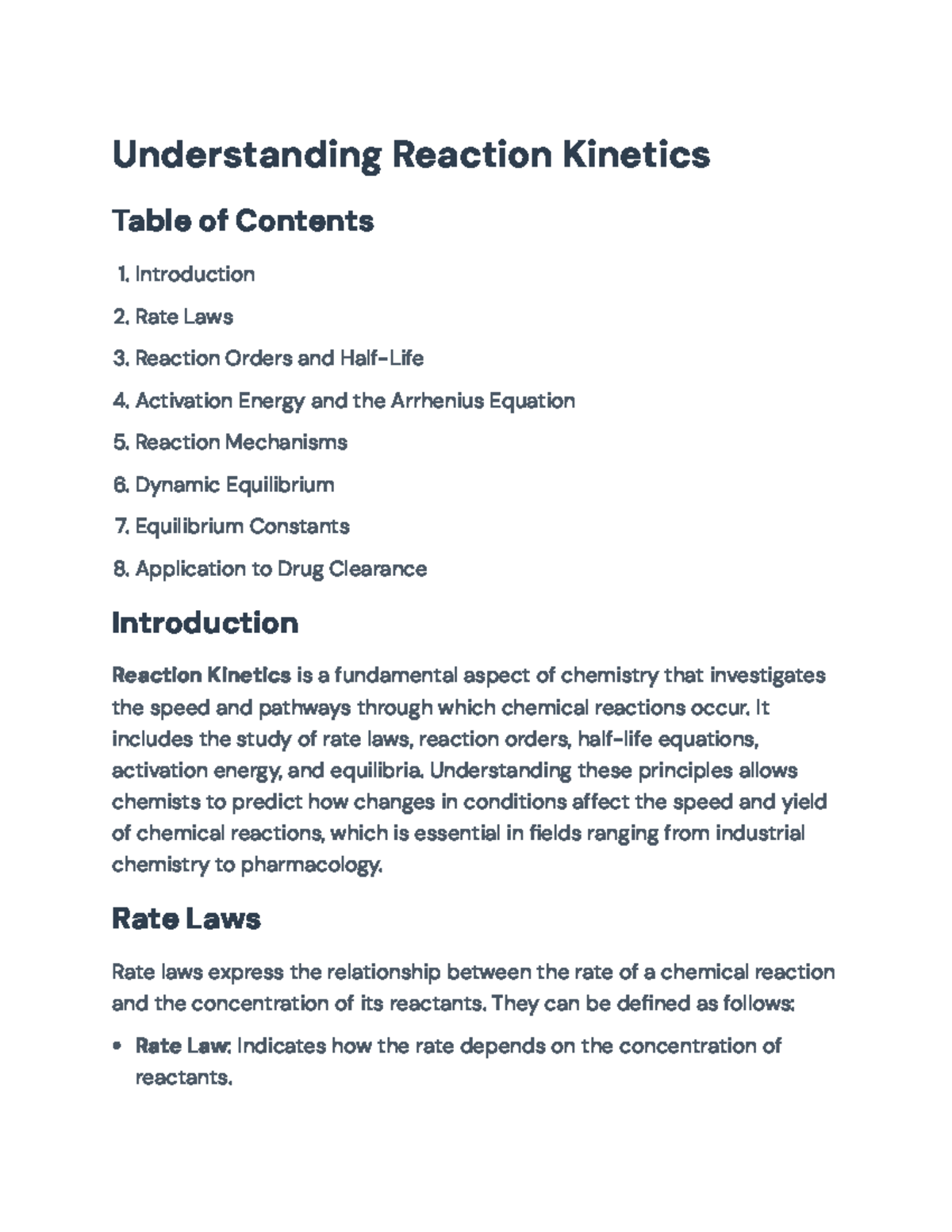 Understanding Reaction Kinetics: A Comprehensive Guide to Key Concepts ...