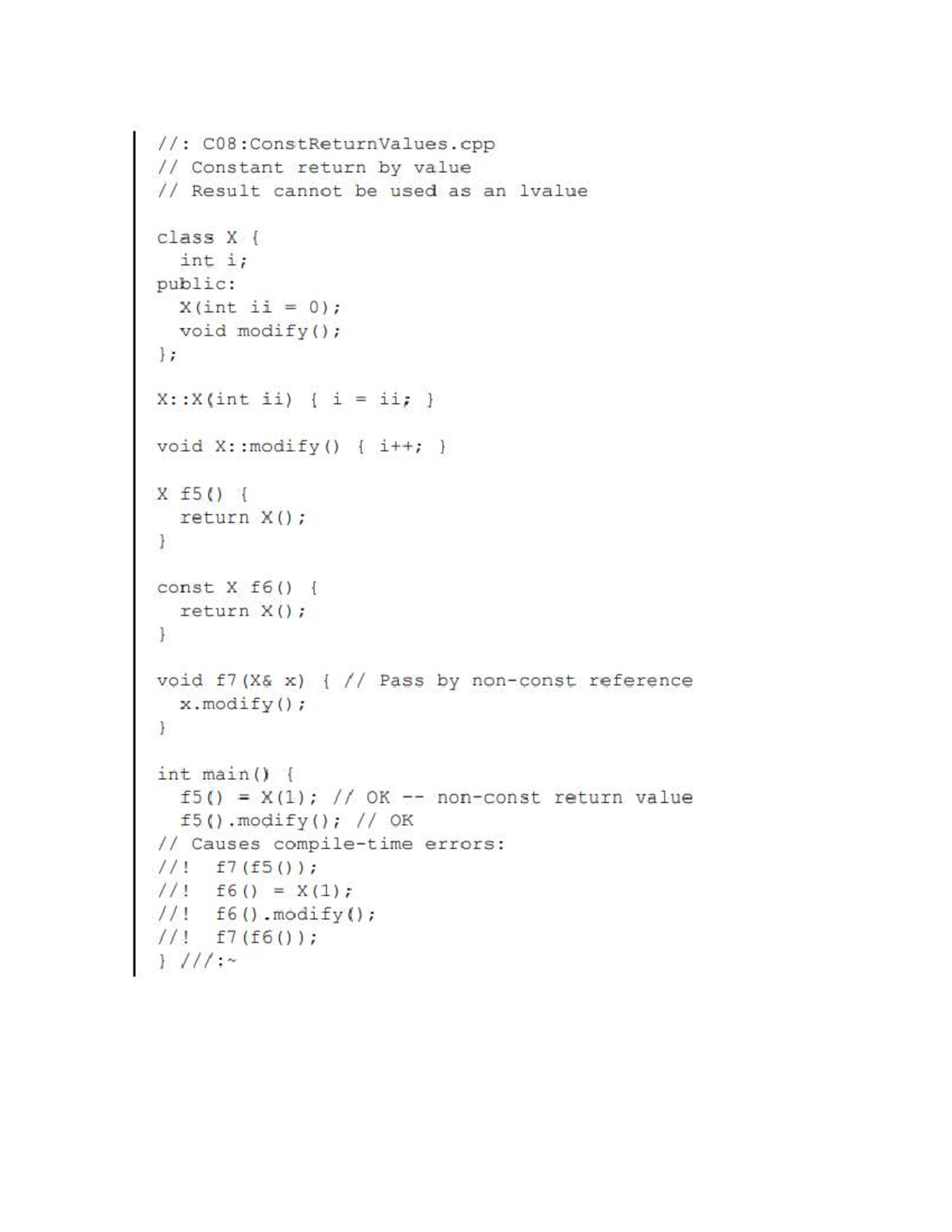 C08: Constants - Constant Return by Value in C++ - Studocu