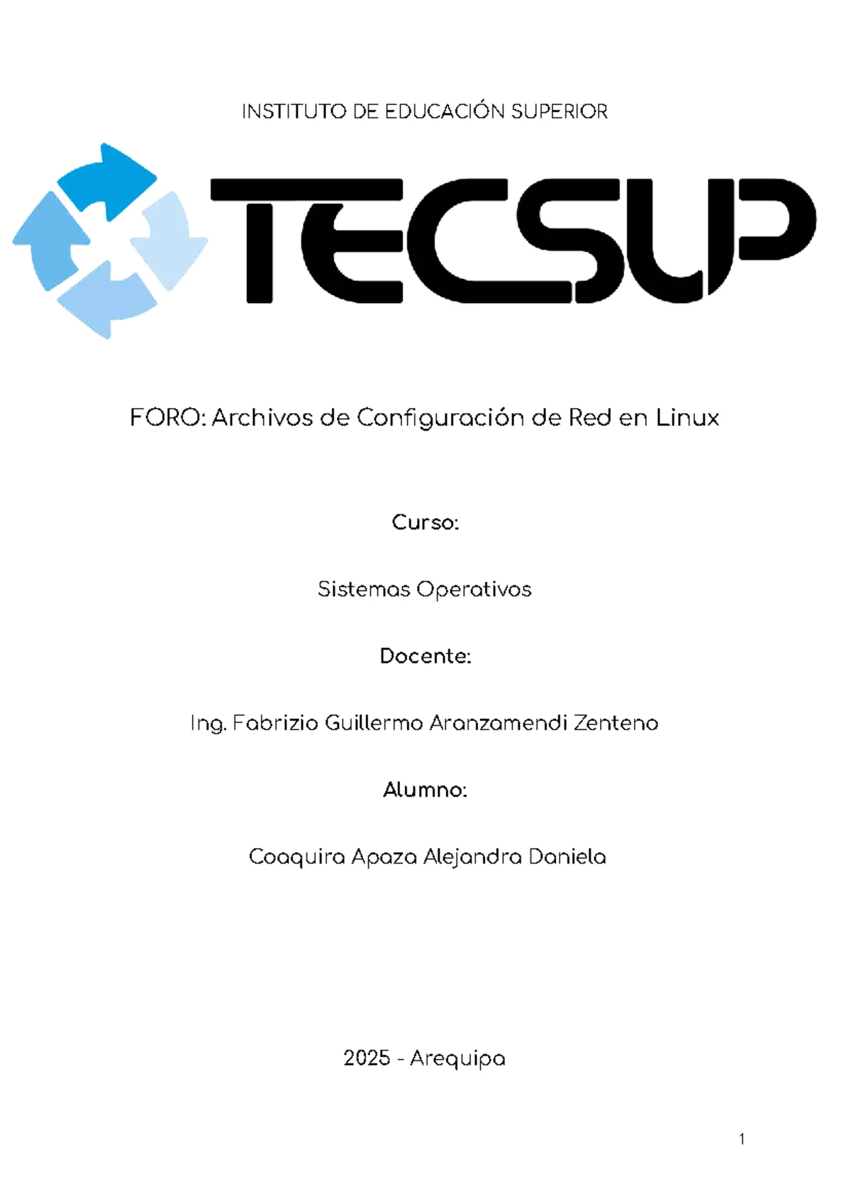 SISTEMA OPERATIVOS D Comparación de Comandos y Archivos de Red en Linux ...