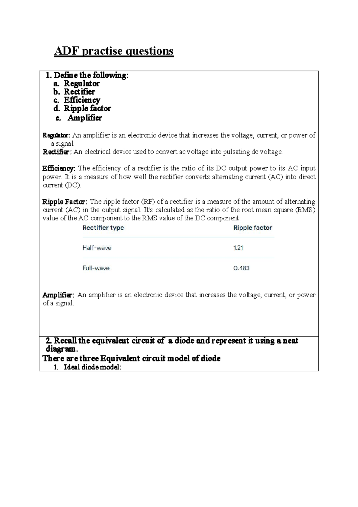 ADF Practice Questions for SEE: Key Concepts and Diagrams - Studocu