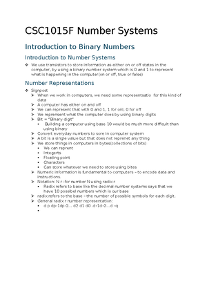 Recap for Exam for python - CSC 1015F Recap for Exam Lists: Insert ...