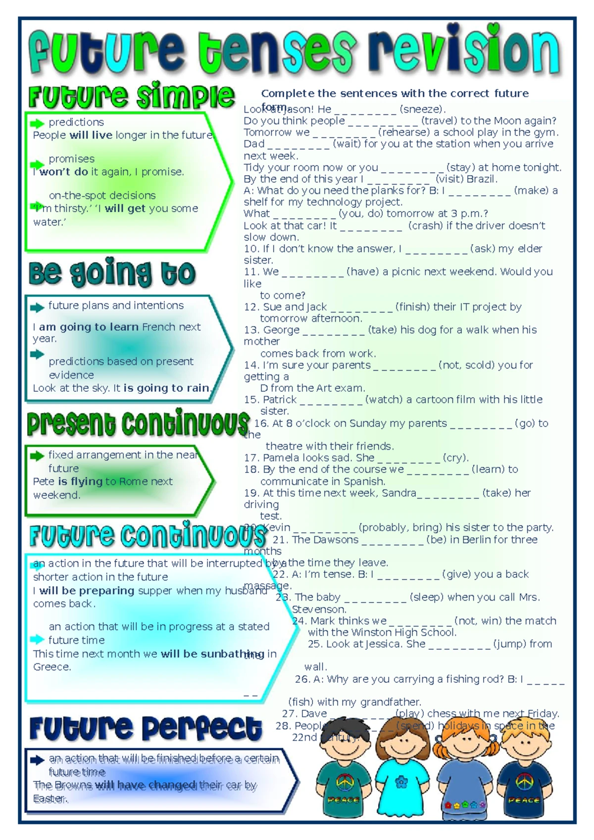 Tenses Practice Exercises for Language Learners - Studocu