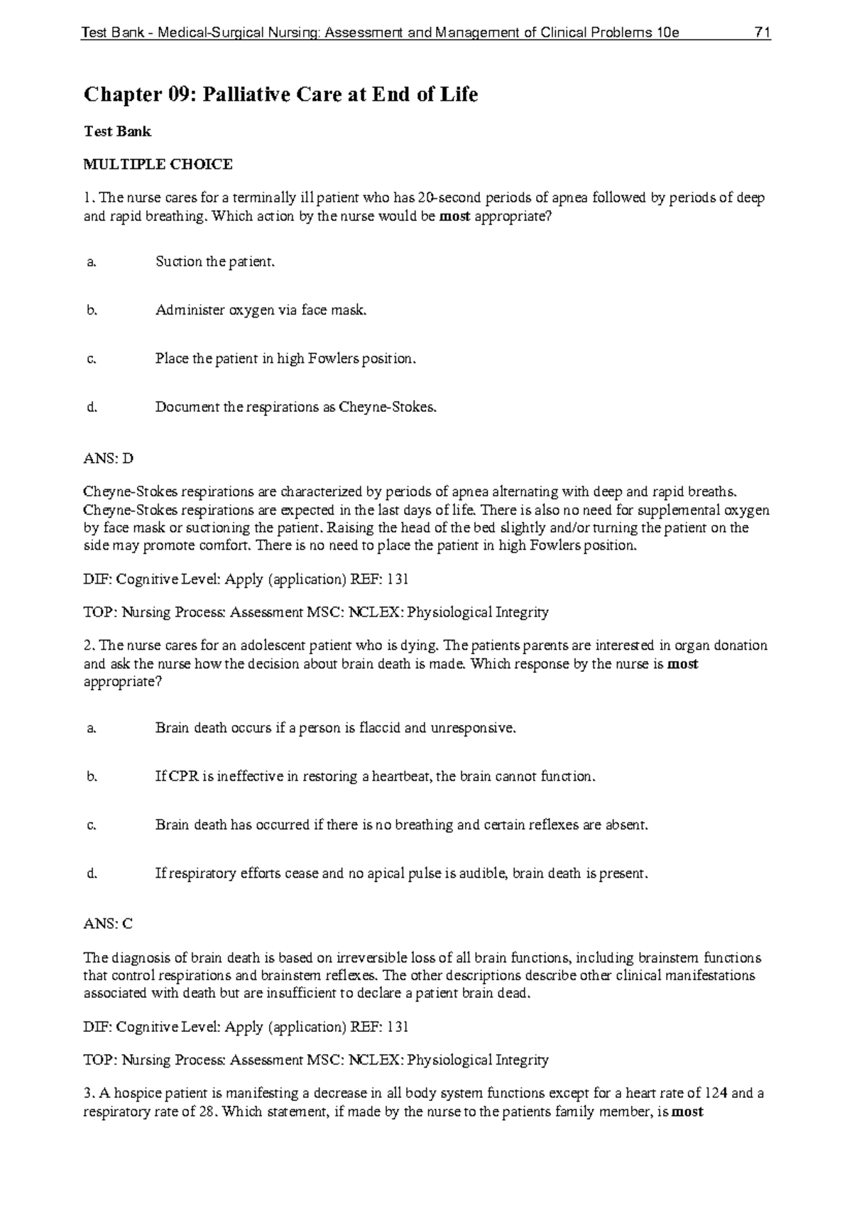 CHAP 9 Pallitive CARE L2014 - Chapter 09: Palliative Care at End of ...