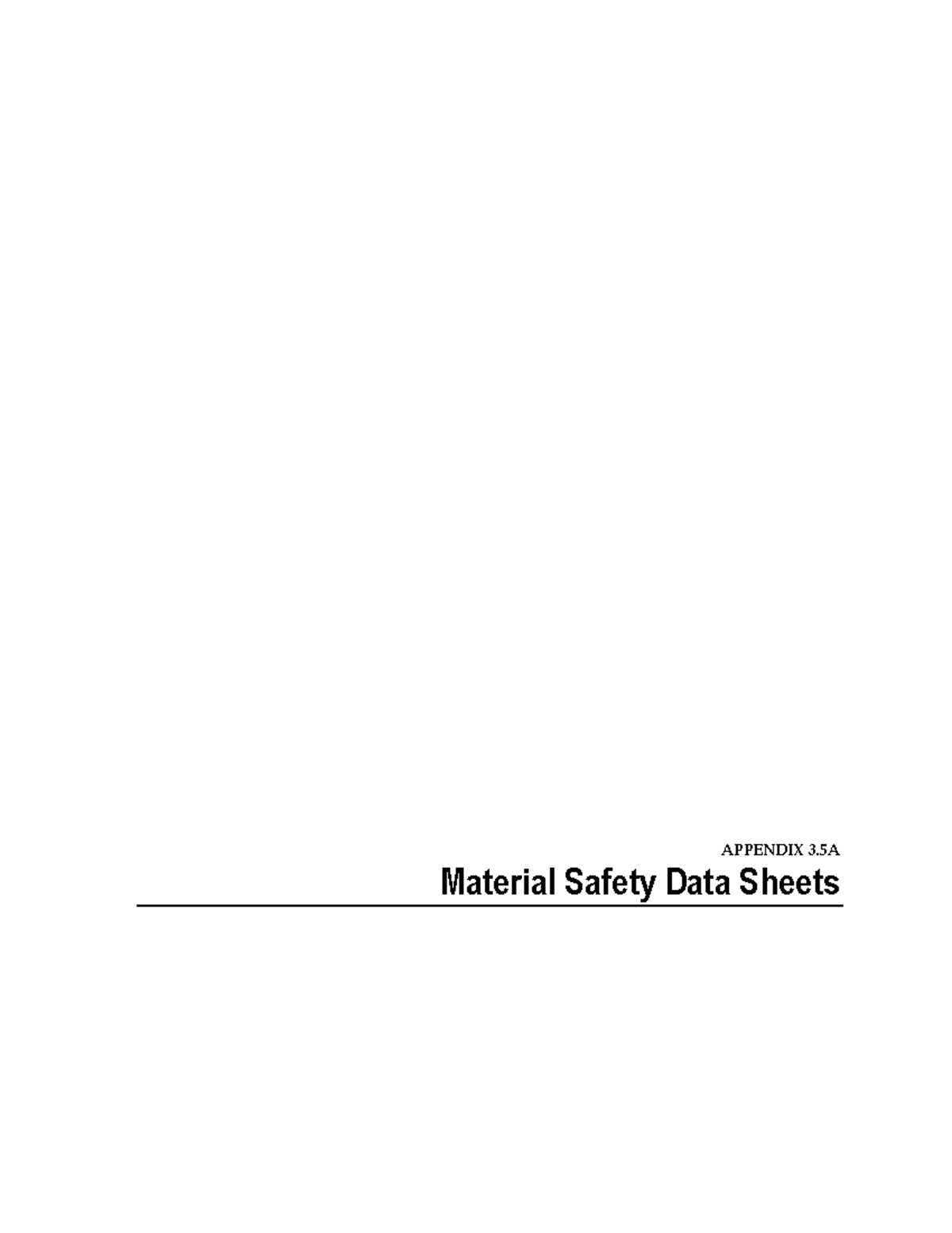 Idoc - Additional notes - APPENDIX 3 Material Safety Data Sheets ...