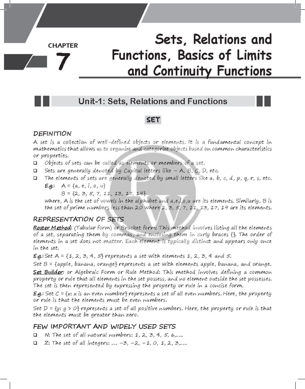 Sets, Relations, and Functions - E-Book Study Notes (Math 101) - Studocu