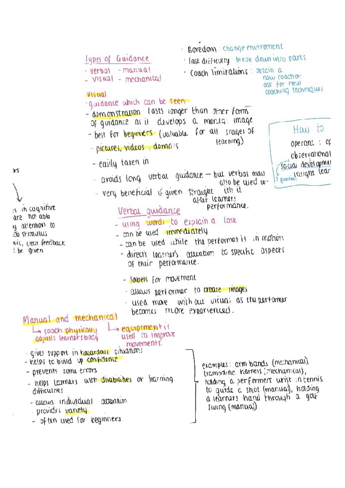 Guidance Techniques in Learning: Notes on Revision - Studocu