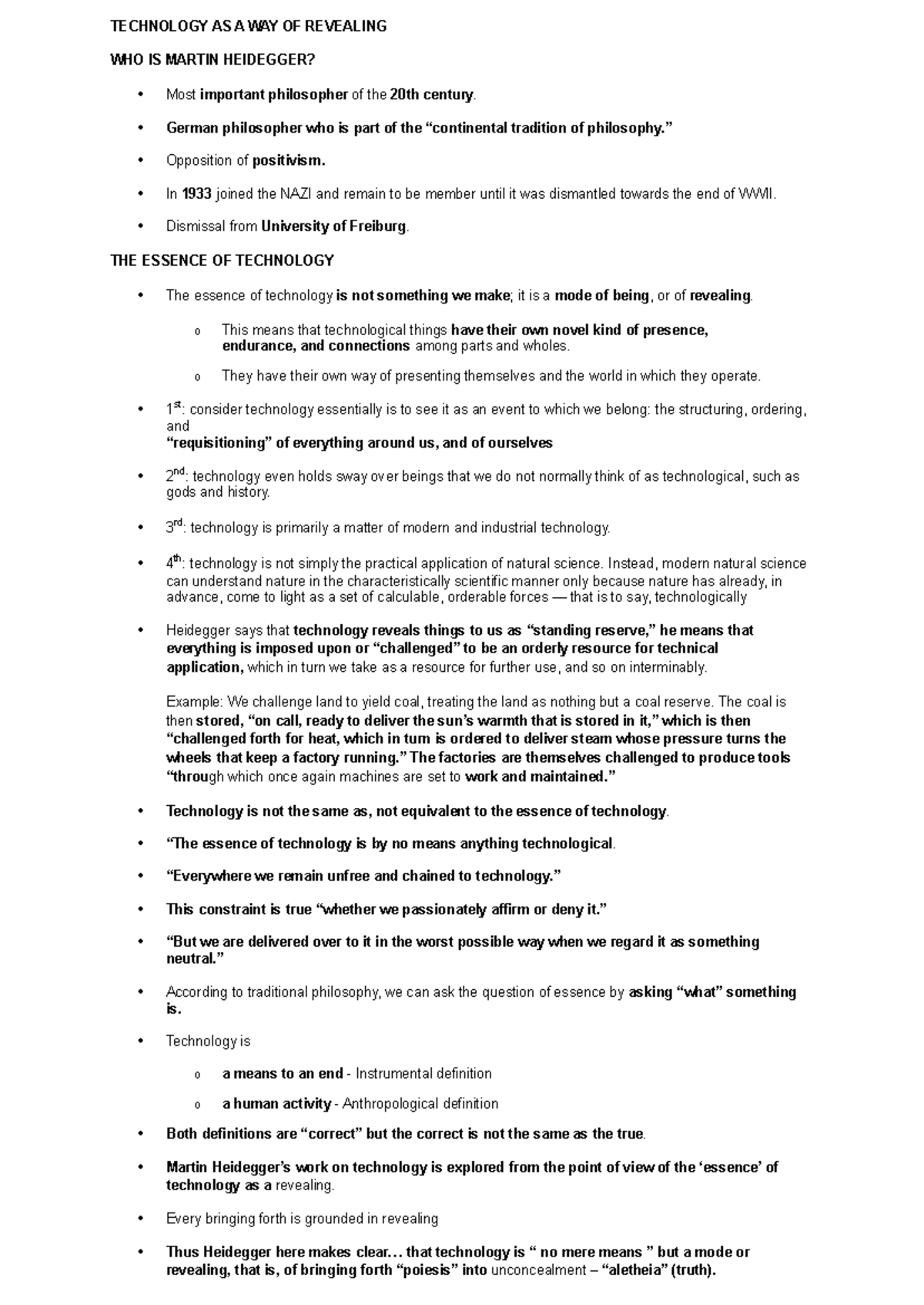 STS 101 Midterm Study Notes: Technology and Human Flourishing - Studocu