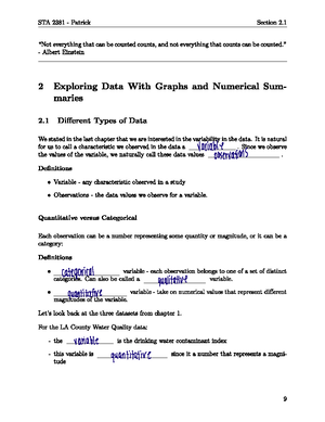 STA 2381 Final Exam Notes: Understanding Statistics and Data Analysis ...