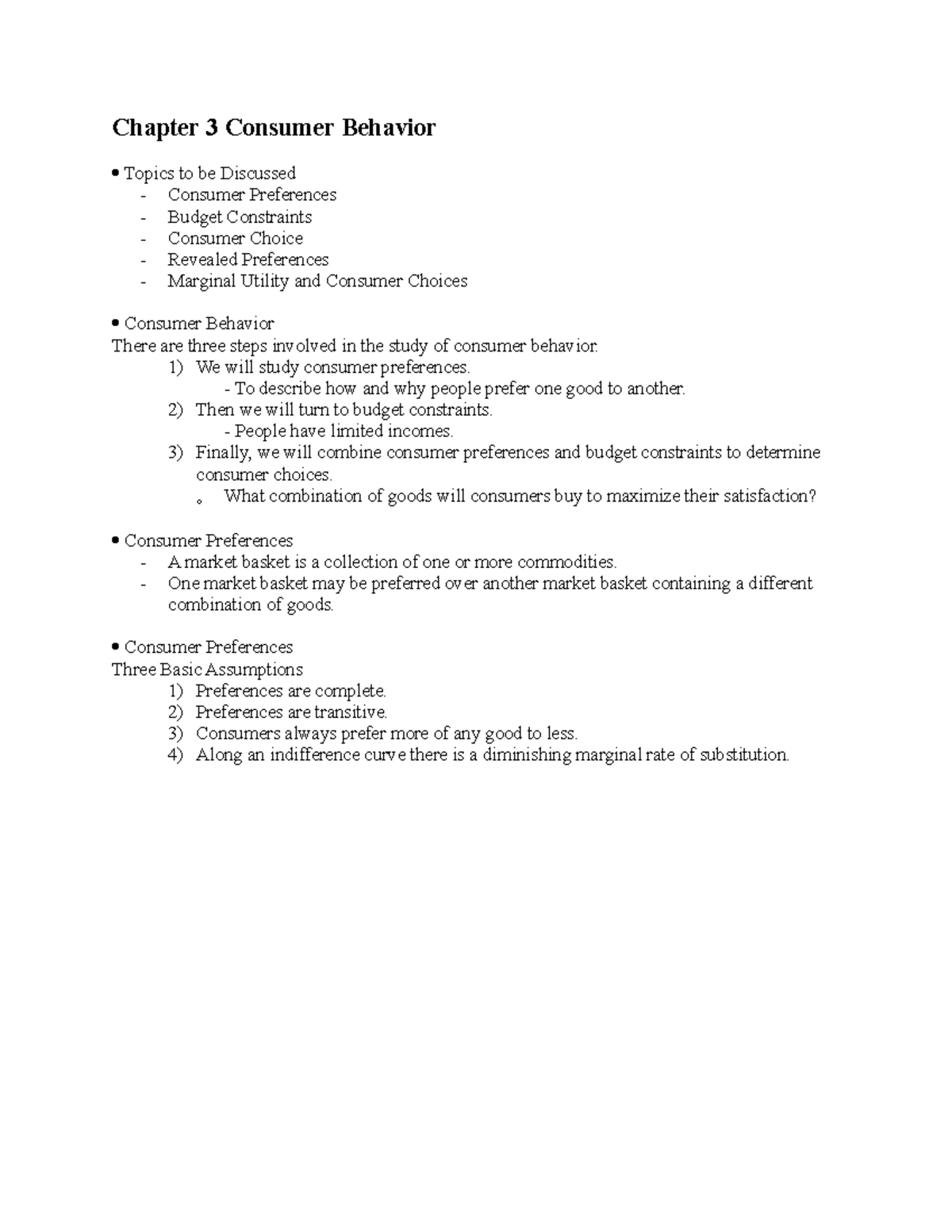 Ch 03 - fff - Chapter 3 Consumer Behavior Topics to be Discussed ...