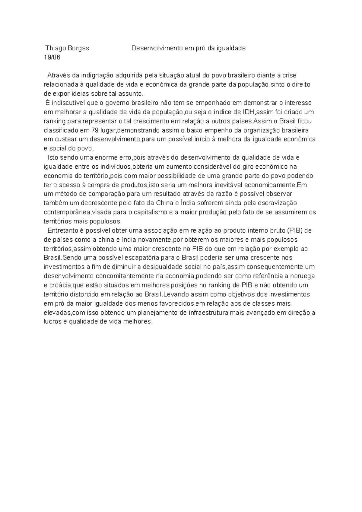 Redação - Carta Aberta Unicamp 2017 - Necessidade estrangeira Campinas ...