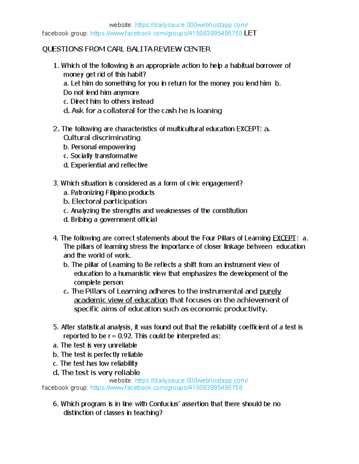 PROF-ED-CBRC - Lecture Notes on Educational Concepts & Techniques - Studocu