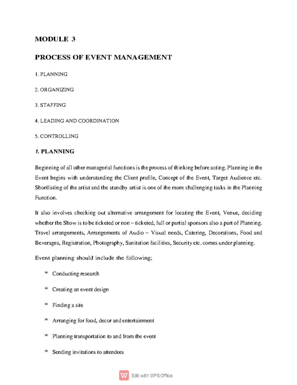 EM 3 & 4: Comprehensive Notes on Event Management Processes - Studocu