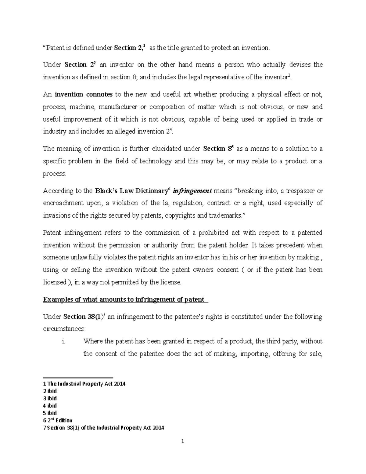 INTELLECTUAL PROPERTY COURSE WORK: TOPICS SUMMARY (IP 101) - Studocu