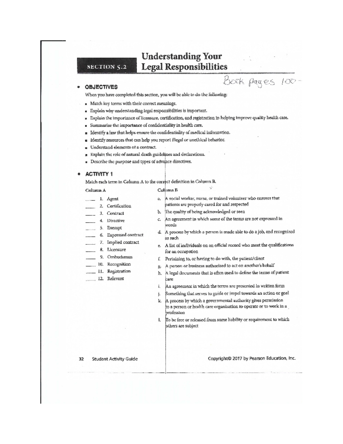 Legal Responsibilities - Explain why understanding legal ...