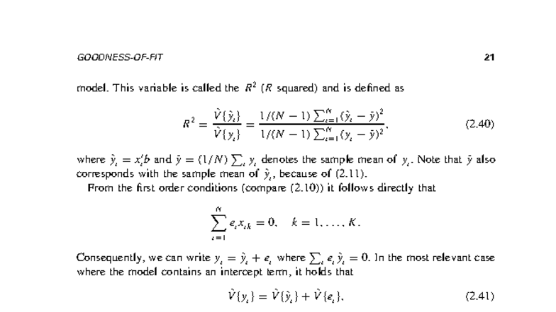 Econometrics 25: Understanding R-squared and Hypothesis Testing - Studocu