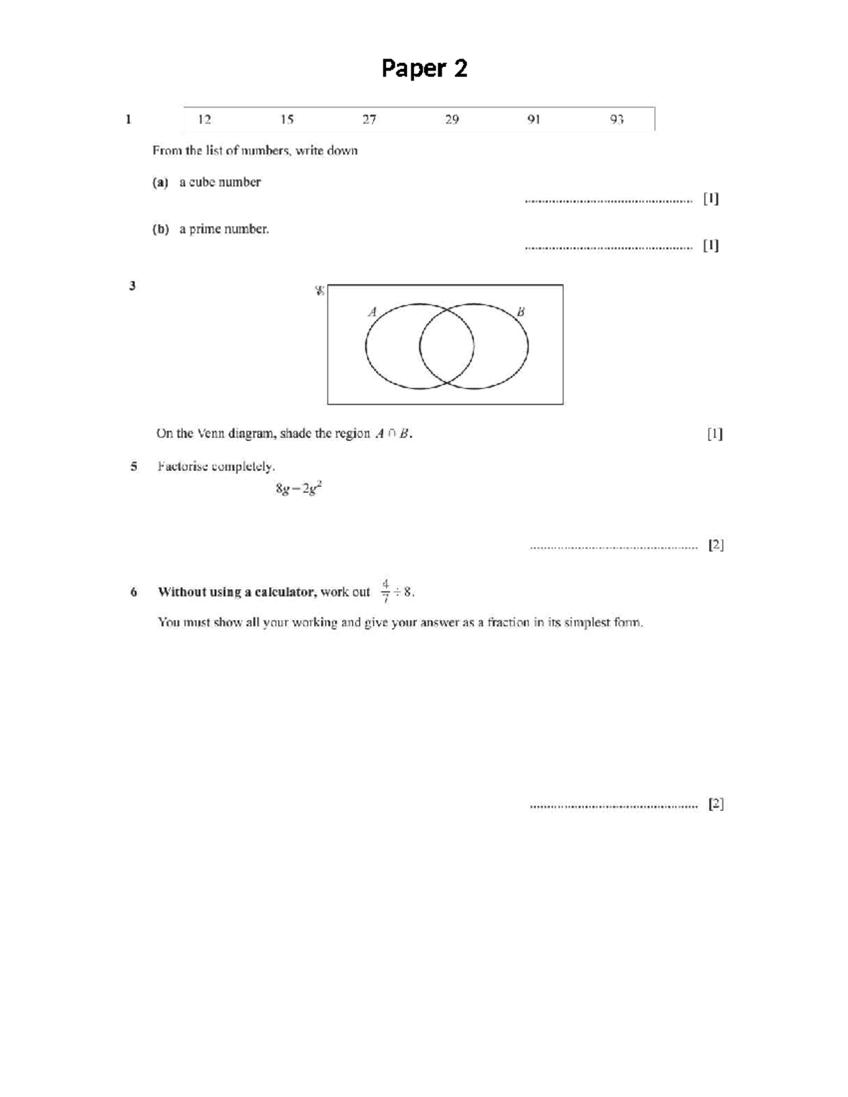 Quiz 2 (March 2023) - Math Problems and Solutions - Studocu