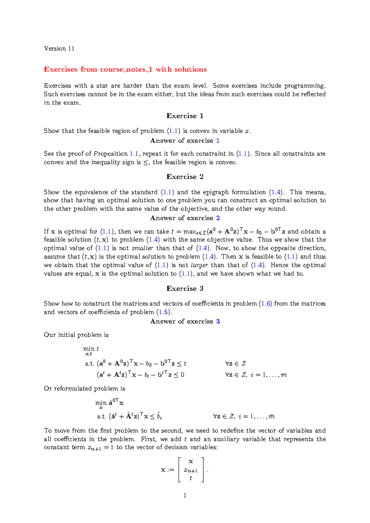 OUU Exercises with Solutions - Comprehensive Study Guide - Studeersnel
