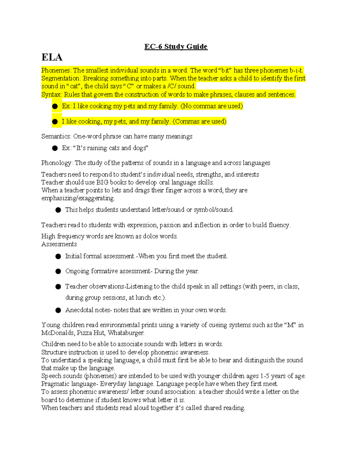 EC-6 Study Guide: Key Concepts in Math, Science, and Social Studies ...