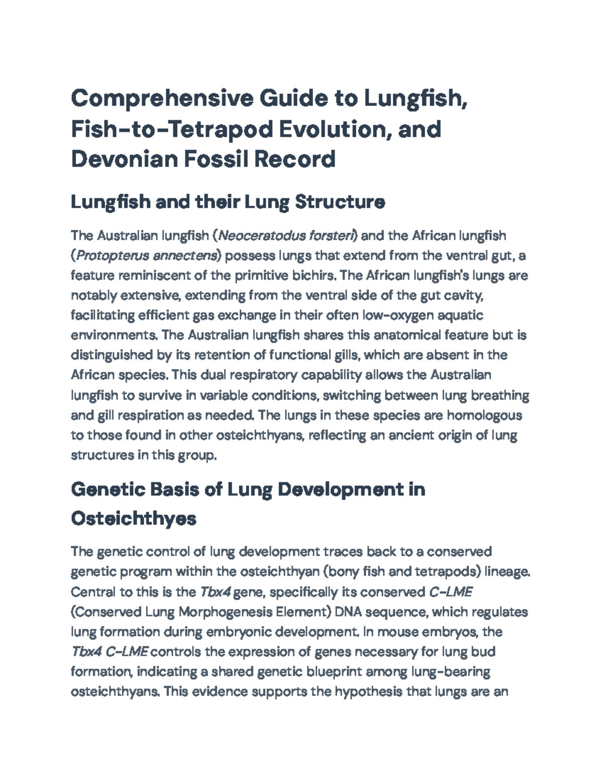 Comprehensive Study on Fish-to-Tetrapod Evolution and Devonian Fossils ...