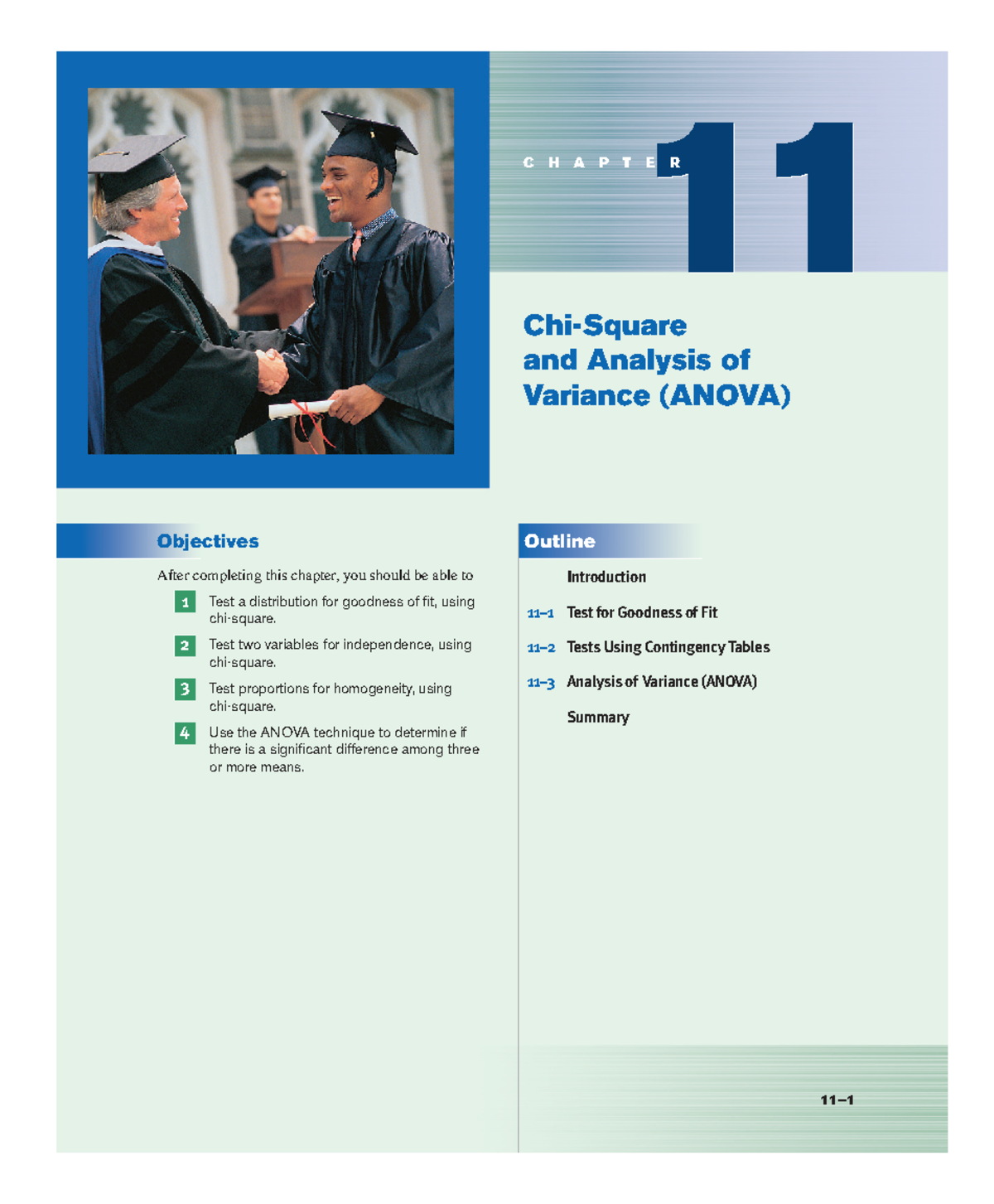 Chapter 11: Chi-Square and ANOVA - Summary and Key Concepts - Studocu