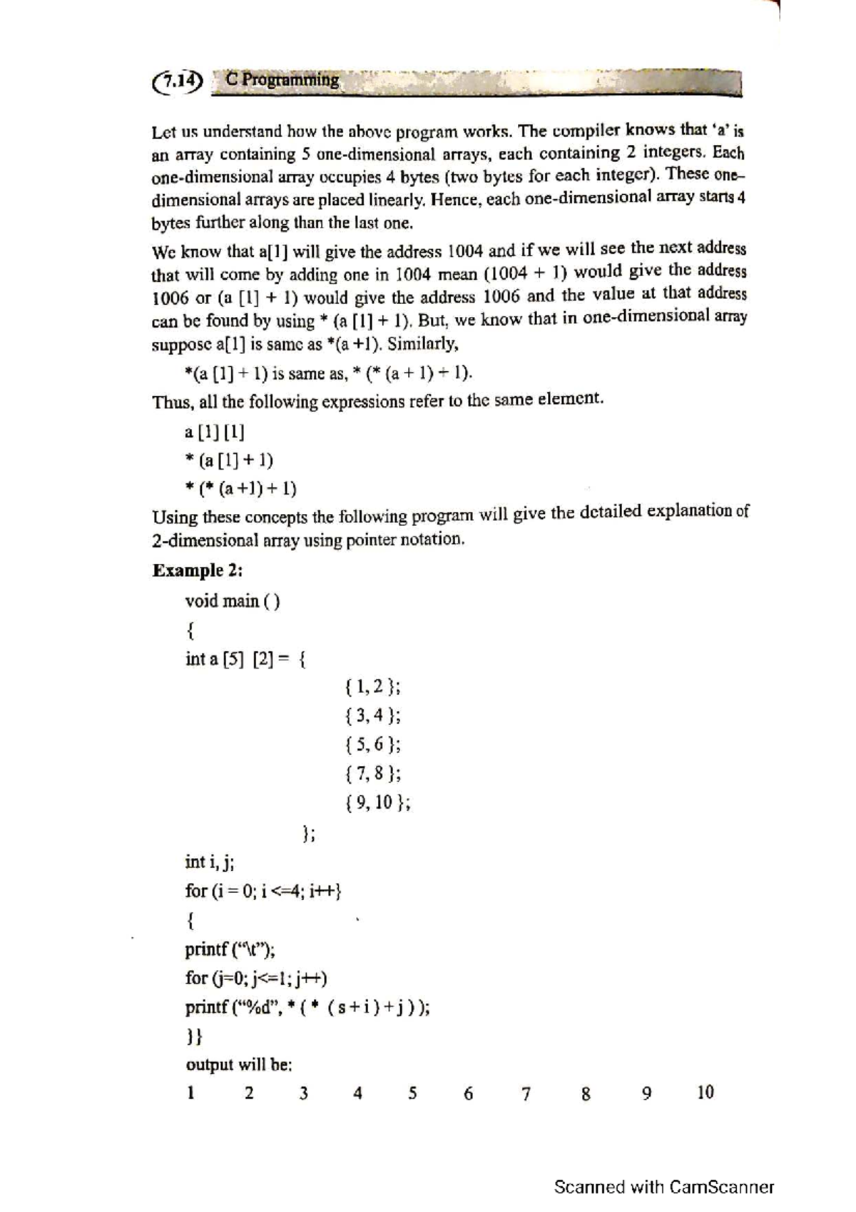 C Programming Concepts: Arrays, Pointers, and Strings (7.14) - Studocu