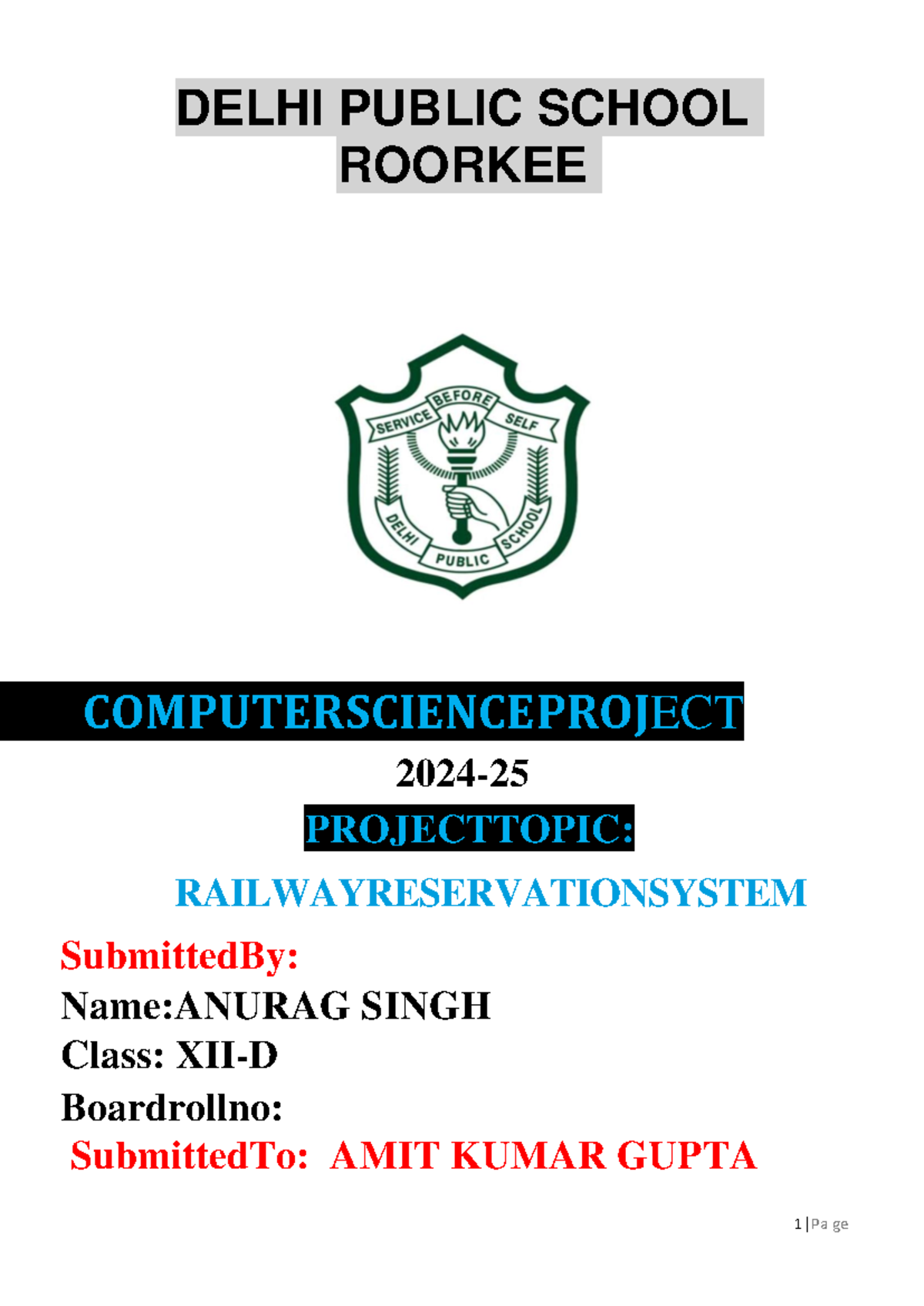 CS Project 2024 25 - Good for students hu - DELHI PUBLIC SCHOOL ROORKEE ...