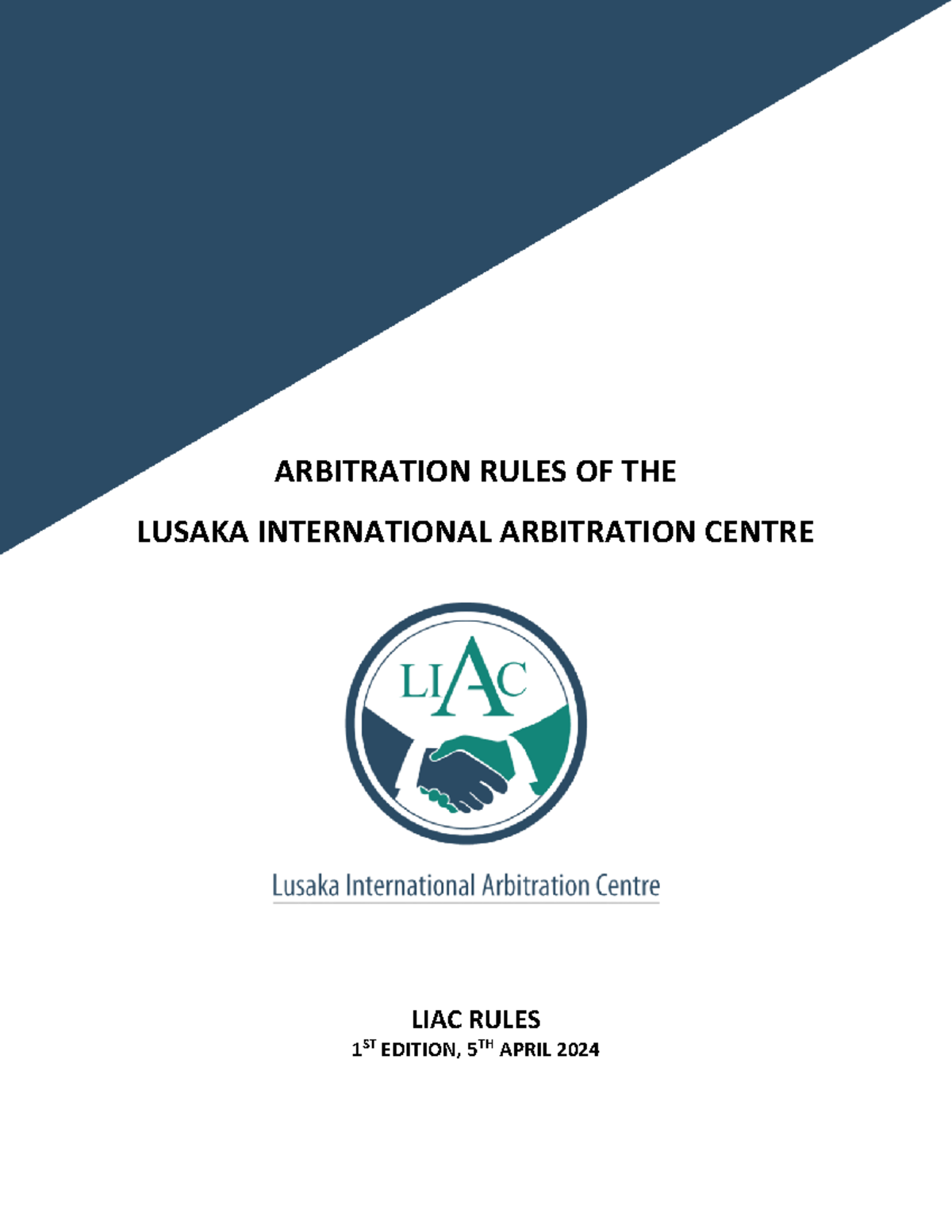 LIAC Arbitration Rules: 1st Edition, Effective April 5, 2024 - Studocu