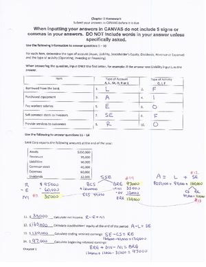 Chapter 3 HW - Chapter 3 Homework Submit your answers in CANVAS before ...