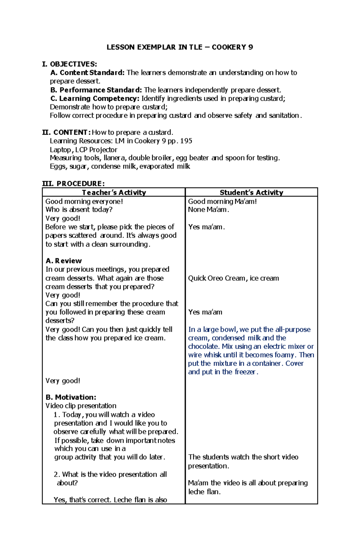 Detailed lesson plan desserts autorecovered 191105023703 - LESSON ...