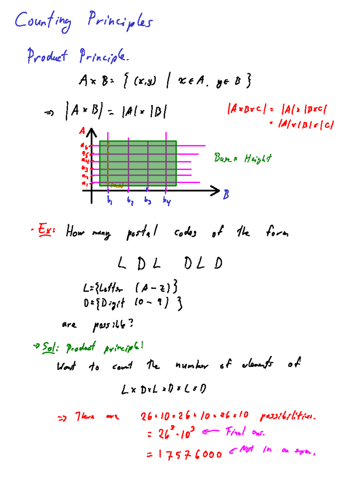 Lec 3 Notes-2: Counting Principles & Product Principle - Studocu