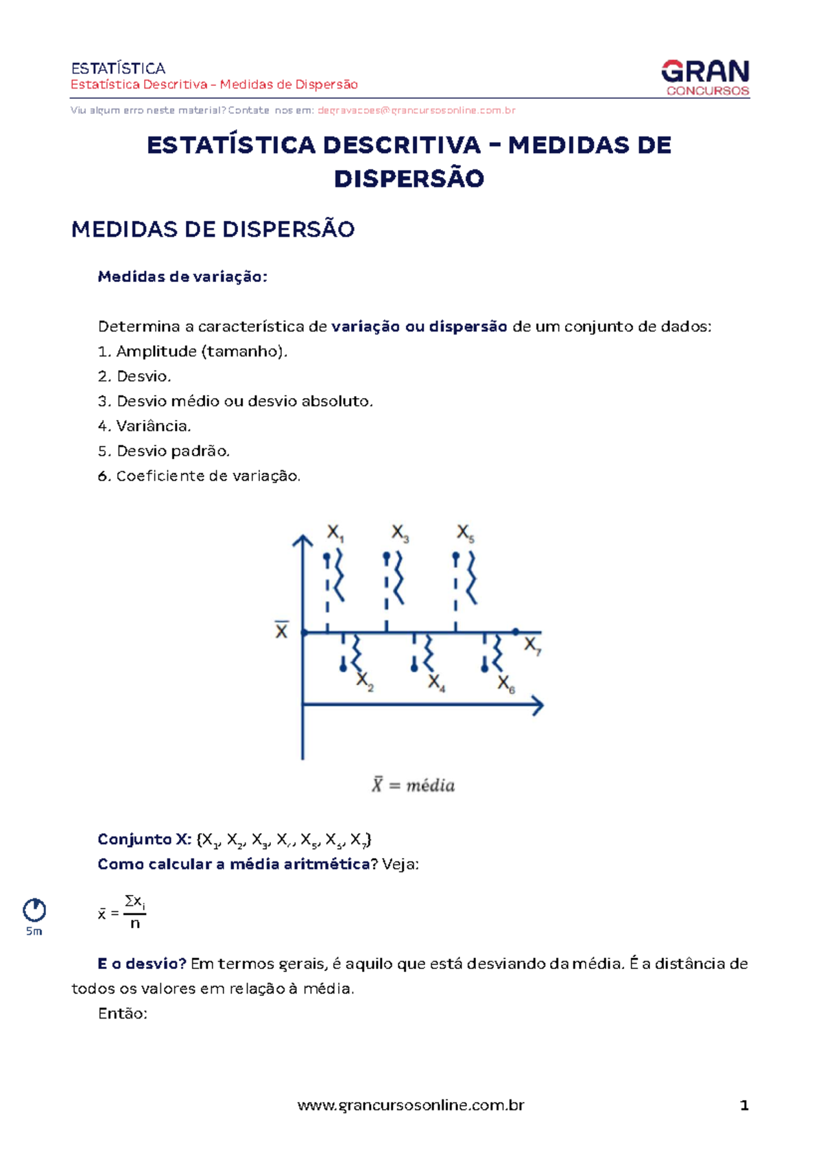 ESTATÍSTICA Resumo Aula 8: Estatística Descritiva e Dispersão - Studocu
