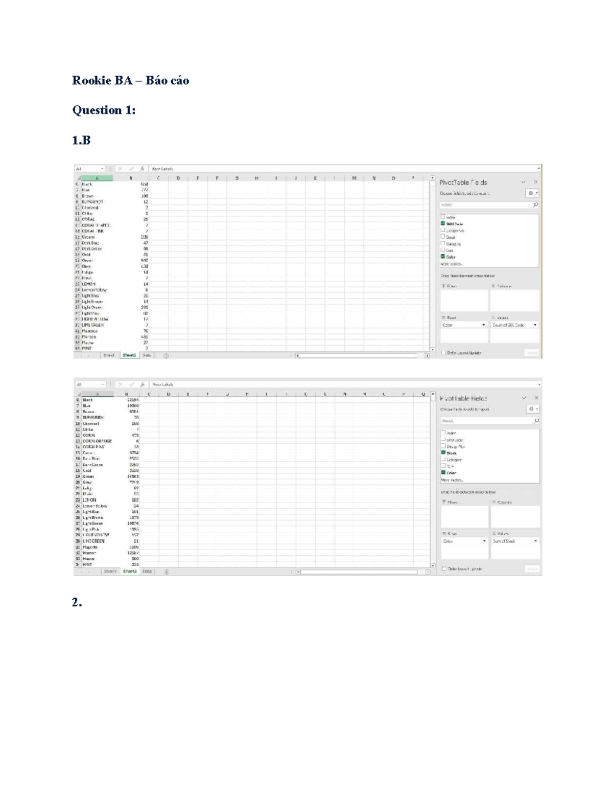 Rookie BA - Business Analysis Report on Size_Order Feature - Studocu